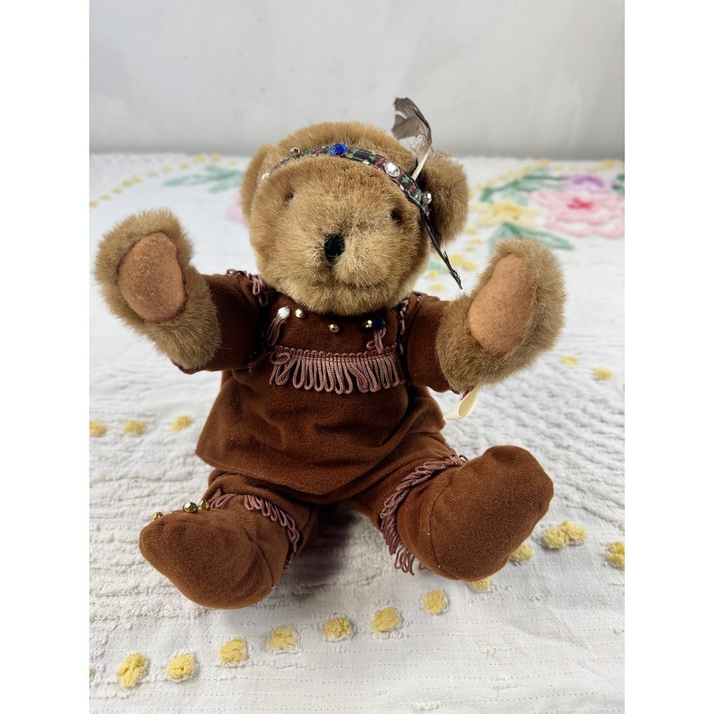 Tender Heart‎ Treasures Teddy Bear Native American Indian Costume Plush Toy